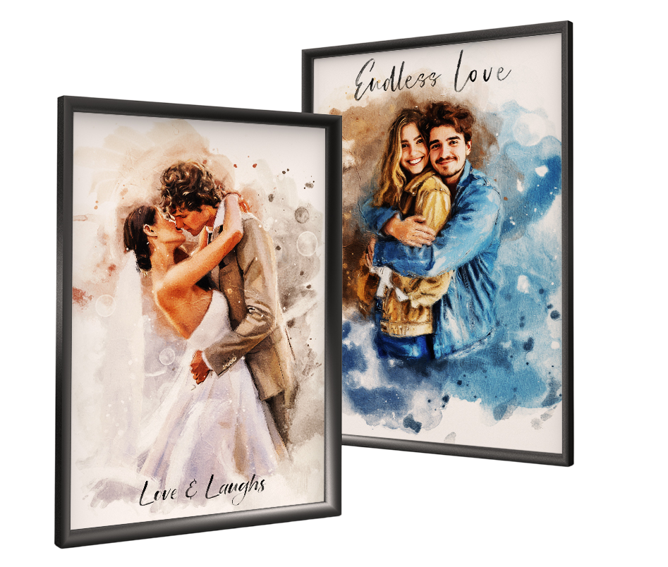 Framed personalised photo prints