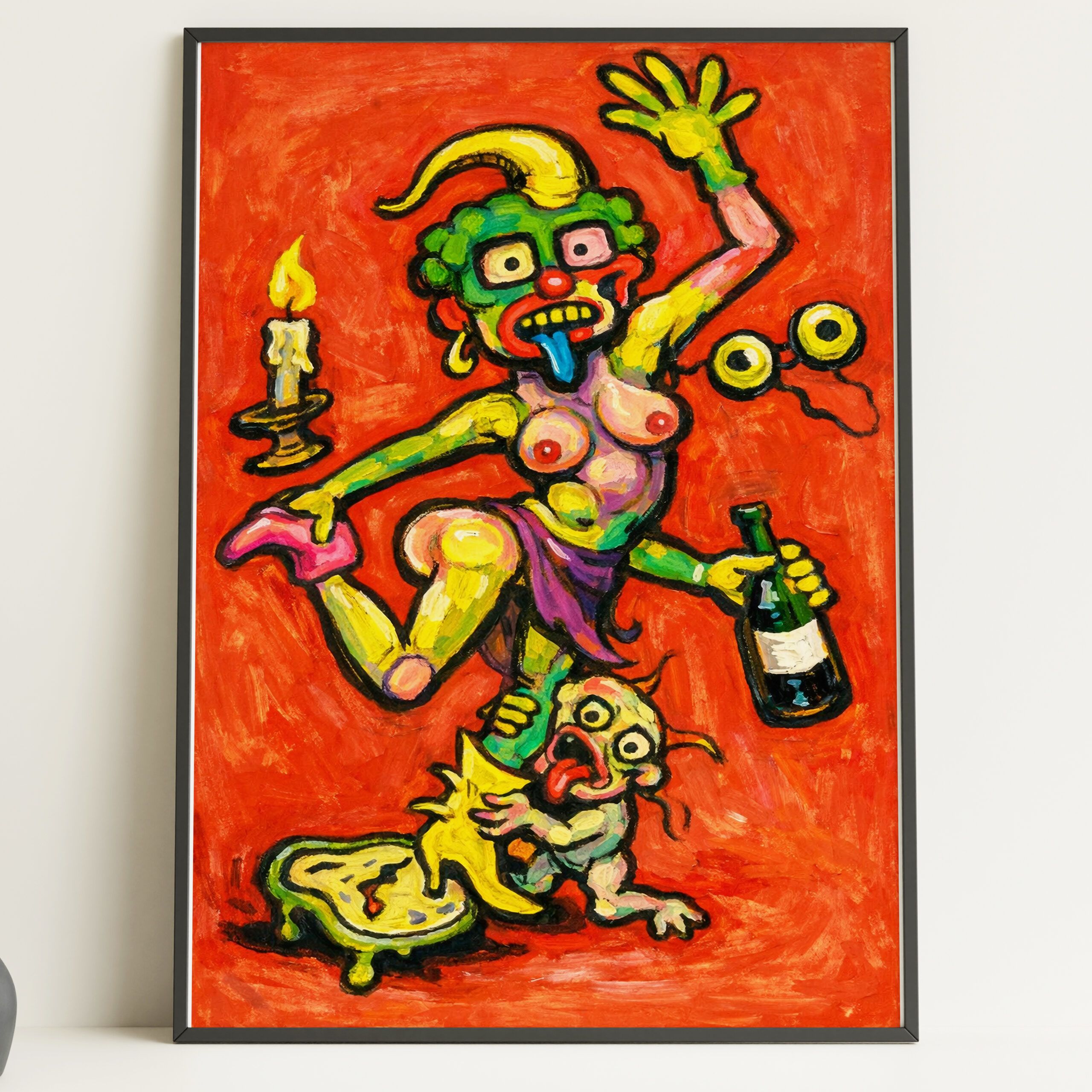 Party Monster Wall Art Print - Unhinged Collection