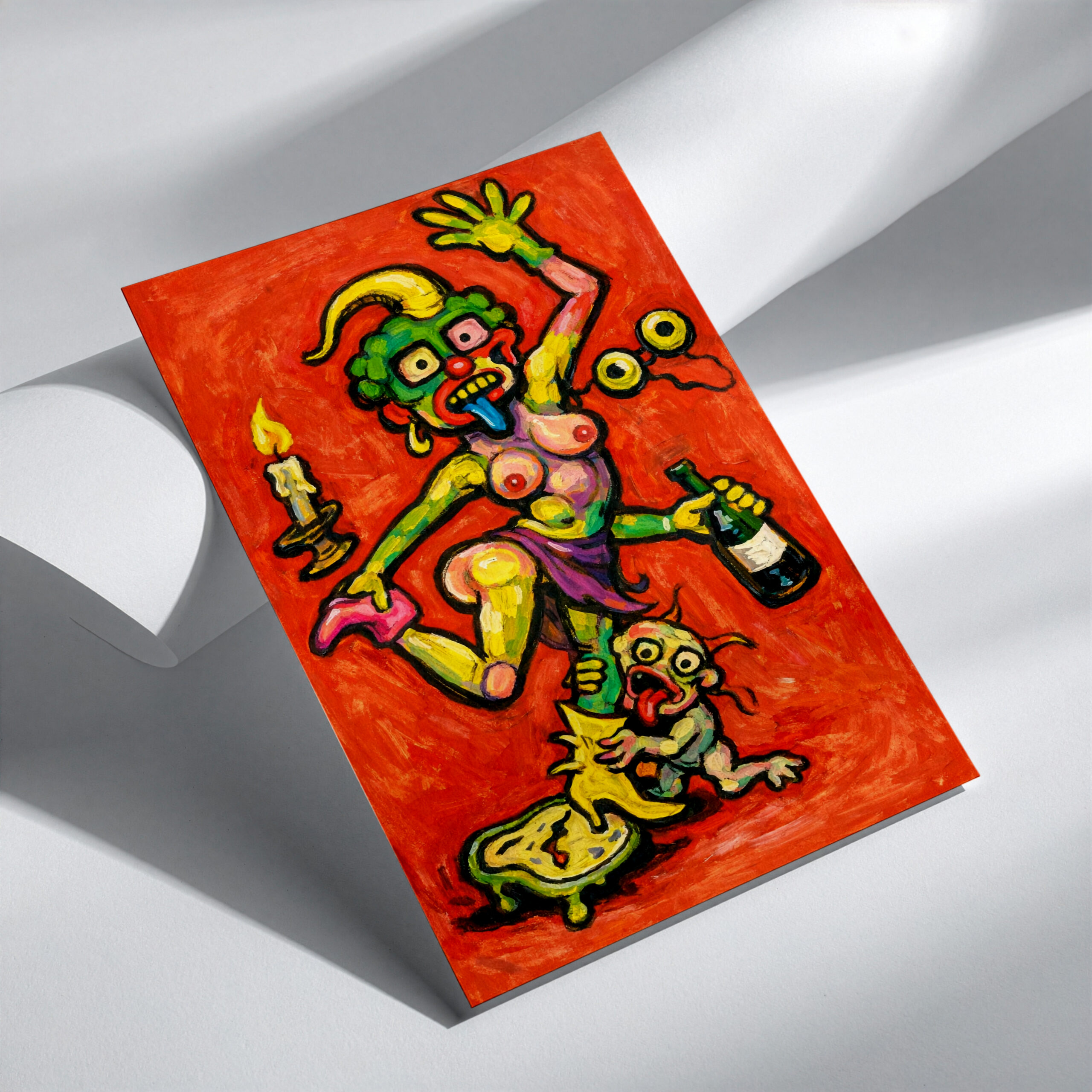 Party Monster Wall Art Print - Unhinged Collection - Image 3