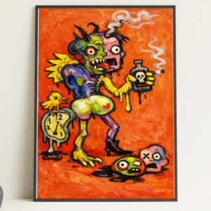 Zombie Monster Wall Art Print – Unhinged Collection