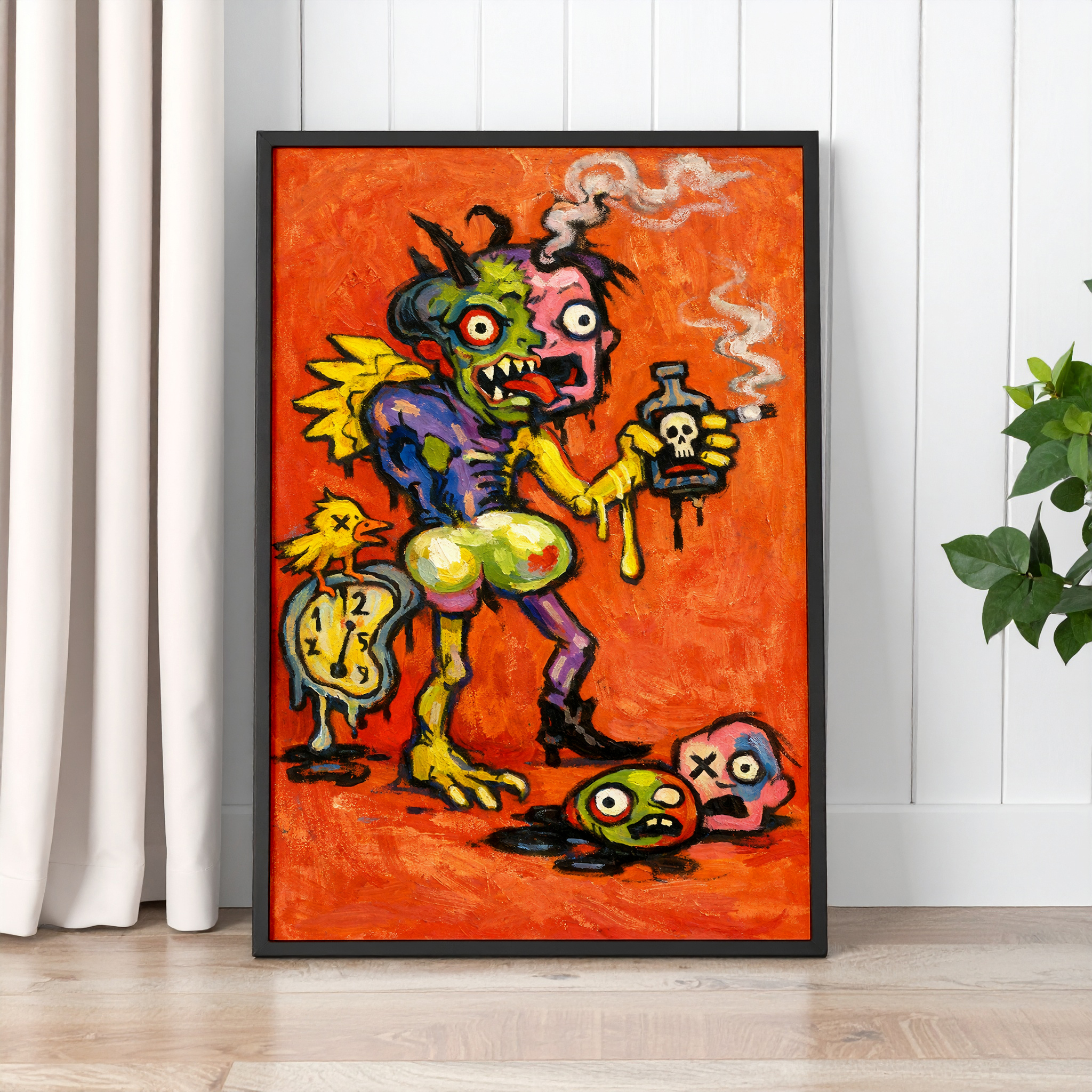 Zombie Monster Wall Art Print – Unhinged Collection - Image 2