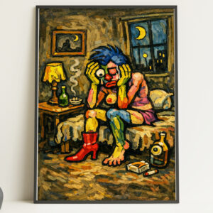 The Lonely Monster Wall Art Print – Unhinged Collection