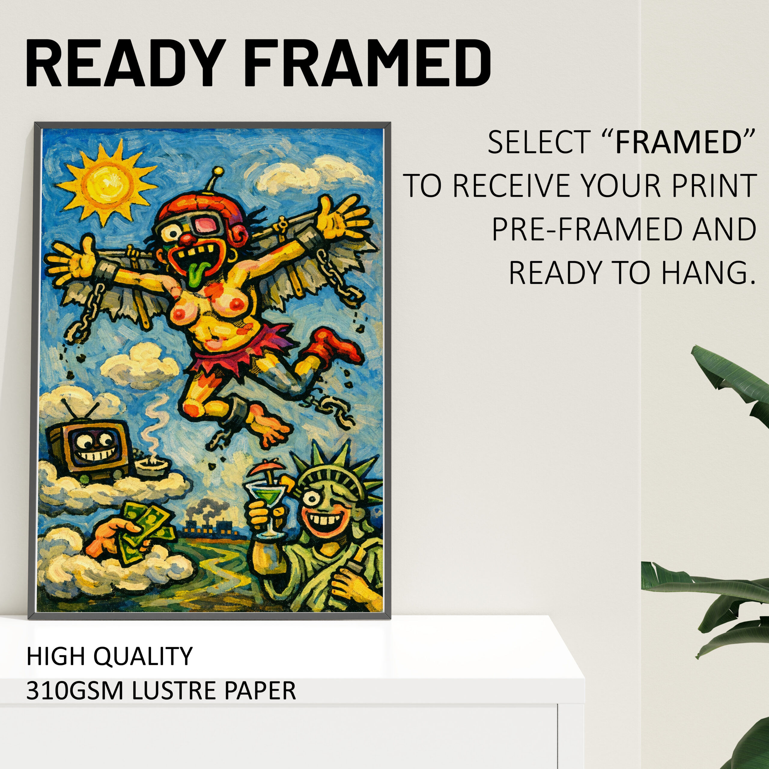 The Freedom Illusion Wall Art Print – Unhinged Collection - Image 4