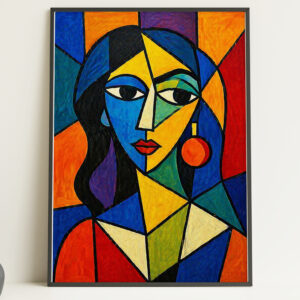 Abstract Woman Wall Art Poster Print
