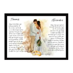 Custom Wedding Vows & Portrait