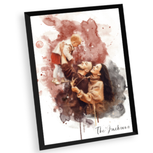 Family Portrait from Photo Gift