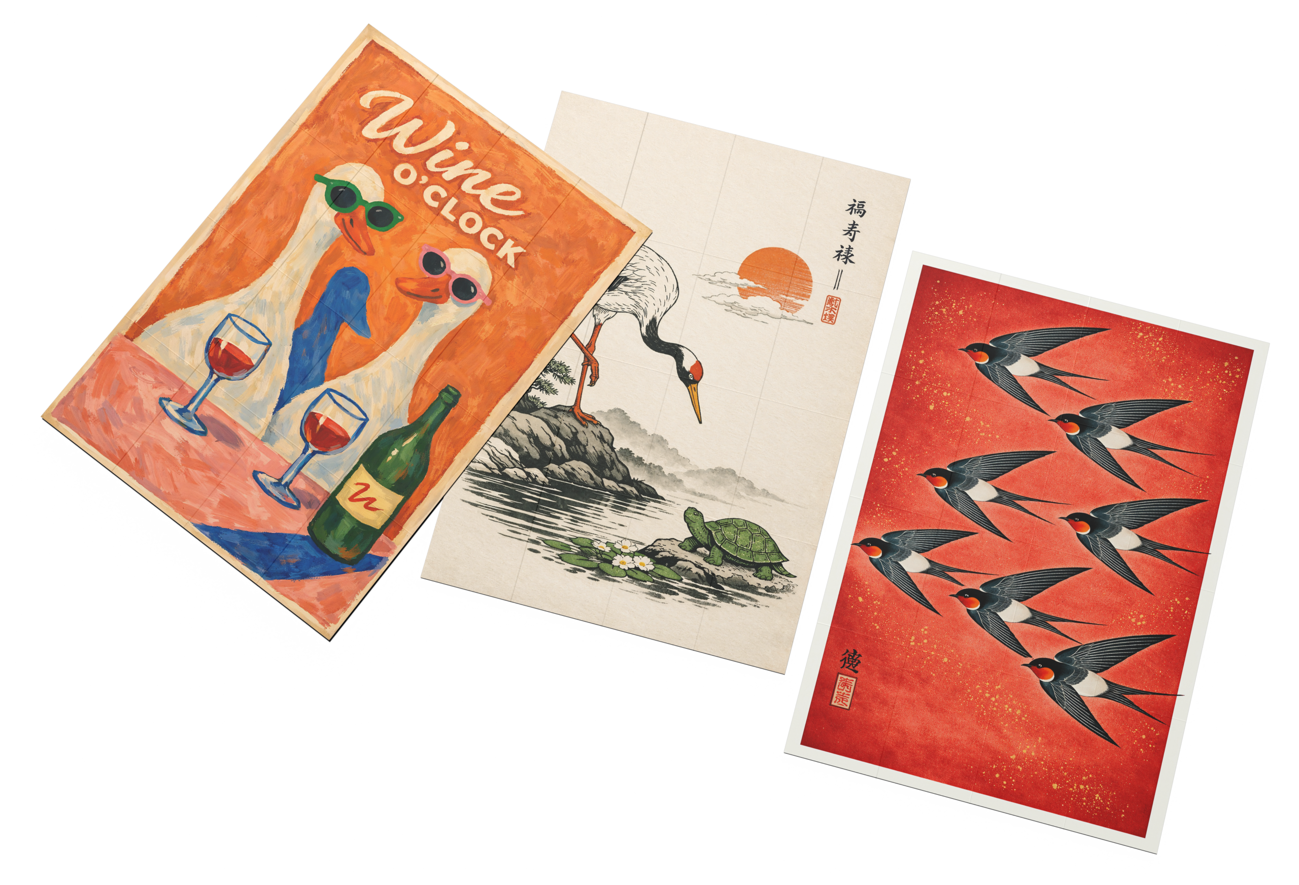 Quirky wall art posters